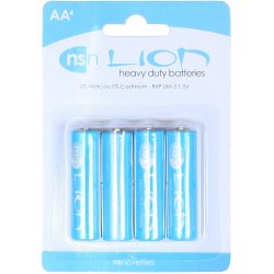 Lion Zinc Batteries - AA - 4 pack Sex Toy